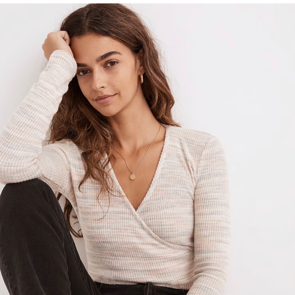 Madewell Space- Dye Faux Wrap